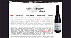 Desktop Screenshot of influencewines.com